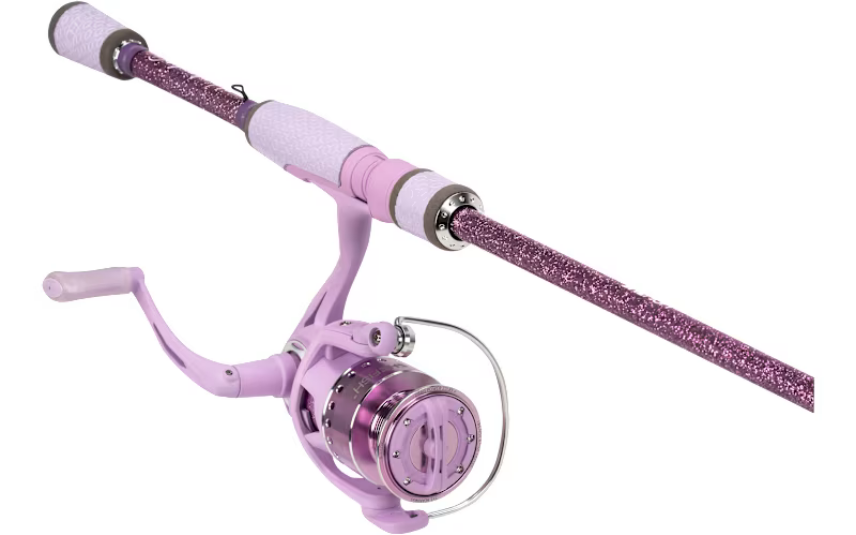 SheFish Sparkle Elite Spinning Combo Lavender